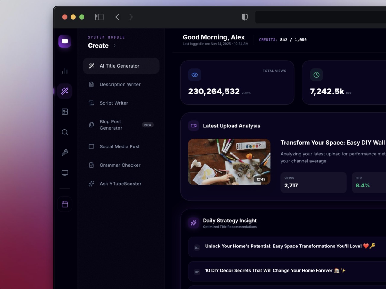 AI Content Dashboard